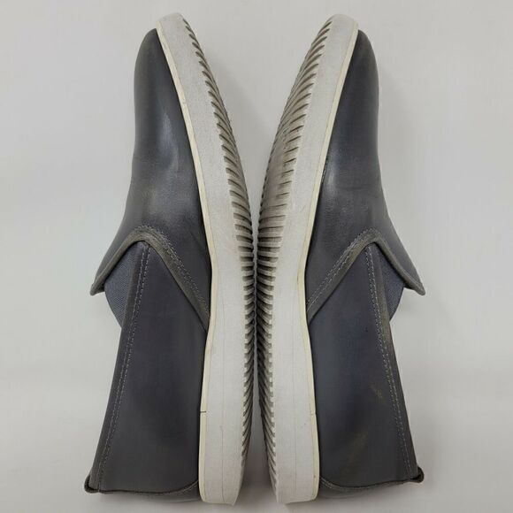 EVERLANE STREET SHOE WOMEN’S SIZE 7 GRAY LEATHER SNEAKER LOAFERS ITALY - Picture 6 of 8